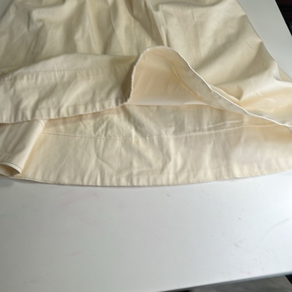 EVERLANE WOMENS TWO POCKRT NOIROHIO VINTAGE CREAM ORGANIC COTTON SKIRT SZ 00 - Picture 9 of 11